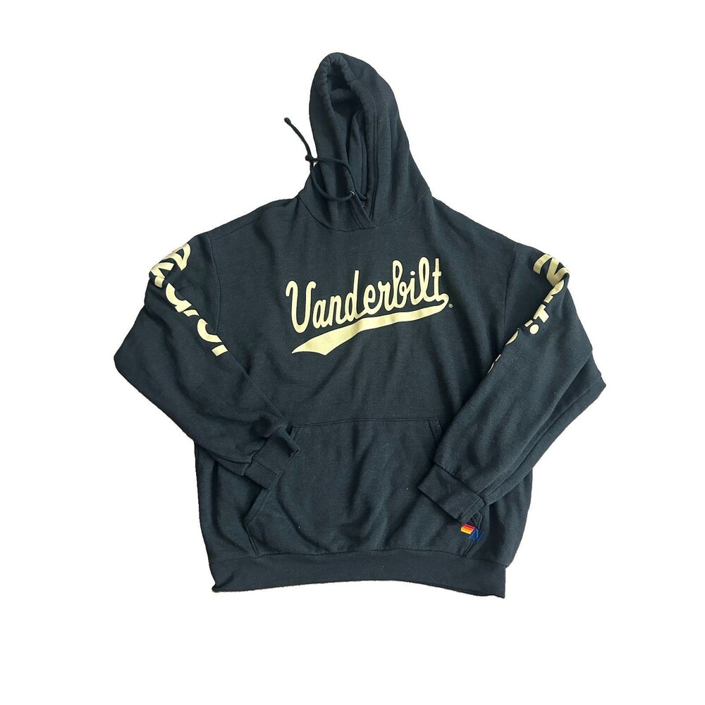 Aviator Nation X Vanderbilt University Charcoal Relaxed Hoodie Large